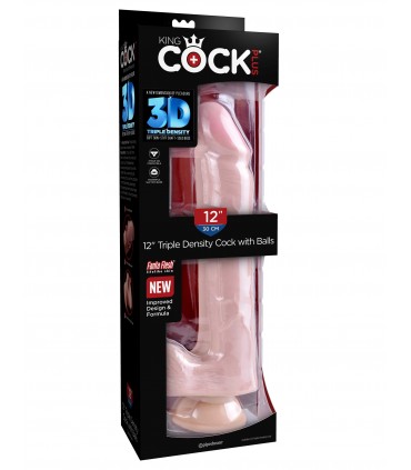 12" TRIPLE DENSITY COCK WITH BALLS LIGHT