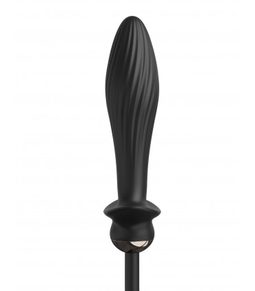 AUTO-THROB INFLATABLE VIBRATING PLUG BLACK