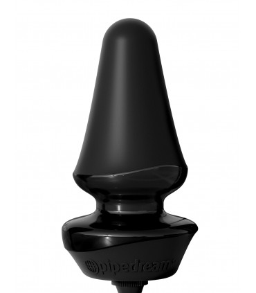 INFLATABLE SILICONE BUTT PLUG BLACK