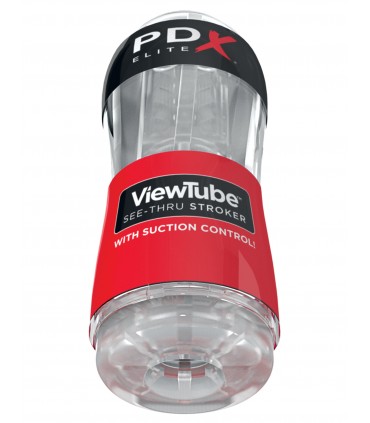 VIEWTUBE SEE-THRU STROKER RED/CLEAR