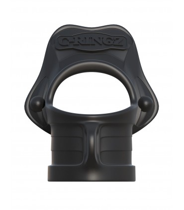ROCK HARD RING & BALL-STRETCHER BLACK