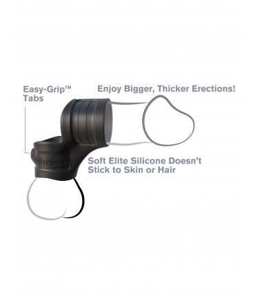MR. BIG COCK RING AND BALL STRETCHER BLACK