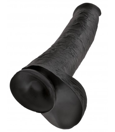 15" COCK WITH BALLS BLACK