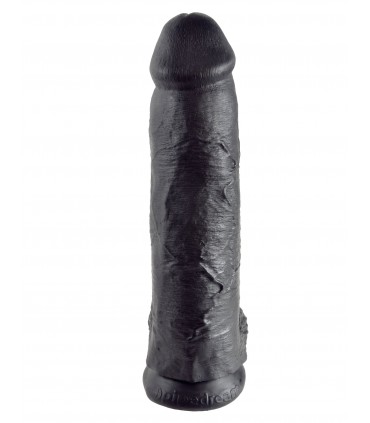 12" COCK WITH BALLS BLACK