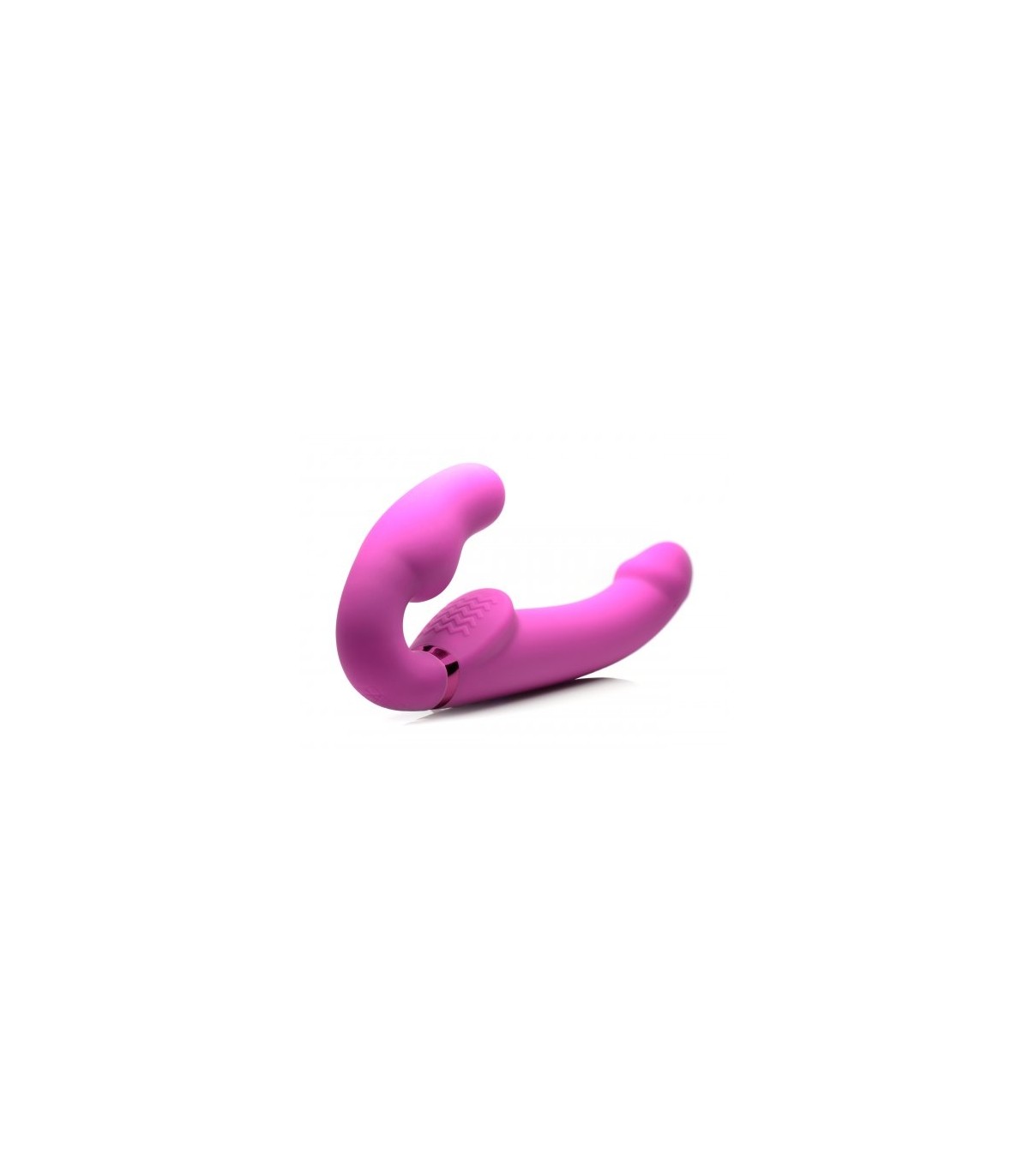 ARNÉS INFLABLE PARA MUJER USB VIBRADOR C/ MANDO ROSA