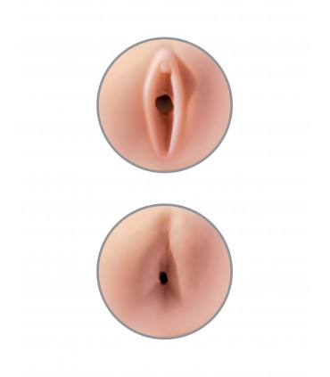 TIGHT GRIP PUSSY & ASS MASTURBATOR BLACK/LIGHT