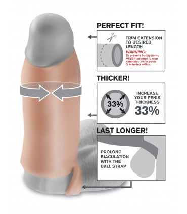 PIPEDREAM - REAL FEEL ENHANCER XL LIGHT