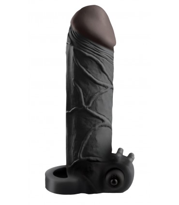 VIBRATING PIPEDREAM - REAL FEEL 2" EXTENSION BLACK