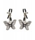 BUTTERFLY NIPPLE CLAMPS SILVER