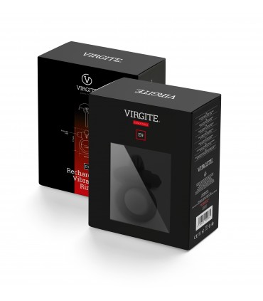 E9 BLACK RECHARGEABLE VIBRATING RING