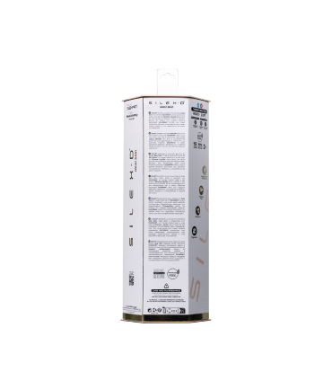 SILEXD DILDO REAL SKIN MODEL 1 8" FLESH CON TESTICULOS