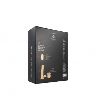 REALISTIC VIBRATOR & ROTATOR R9 BLACK 19CM W/ REMOTE CONTROL