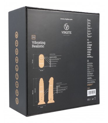 REALISTIC VIBRATOR R11 BLACK 14,4CM W/ REMOTE CONTROL