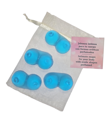 4 MINI BLUE TITS SOAPS PACK OF 12 UNITS