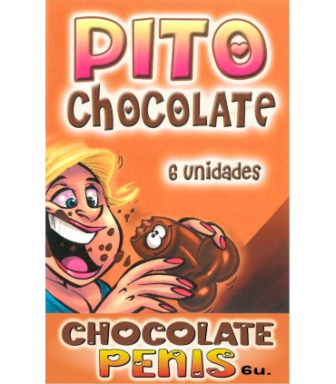 CAJA COMIC  DE 6 PITO CHOCOLATE NEGRO