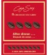 CAJA ROJA  SEXY 8 LABIOS CHOCOLATE NEGRO