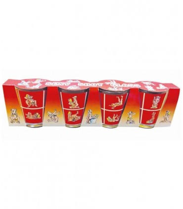 4 CHUPITOS DE CRISTAL KAMASUTRA