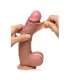 JOCK ECHTER HAUT-SILIKON-DILDO 22'86 CM MIT KUGEL