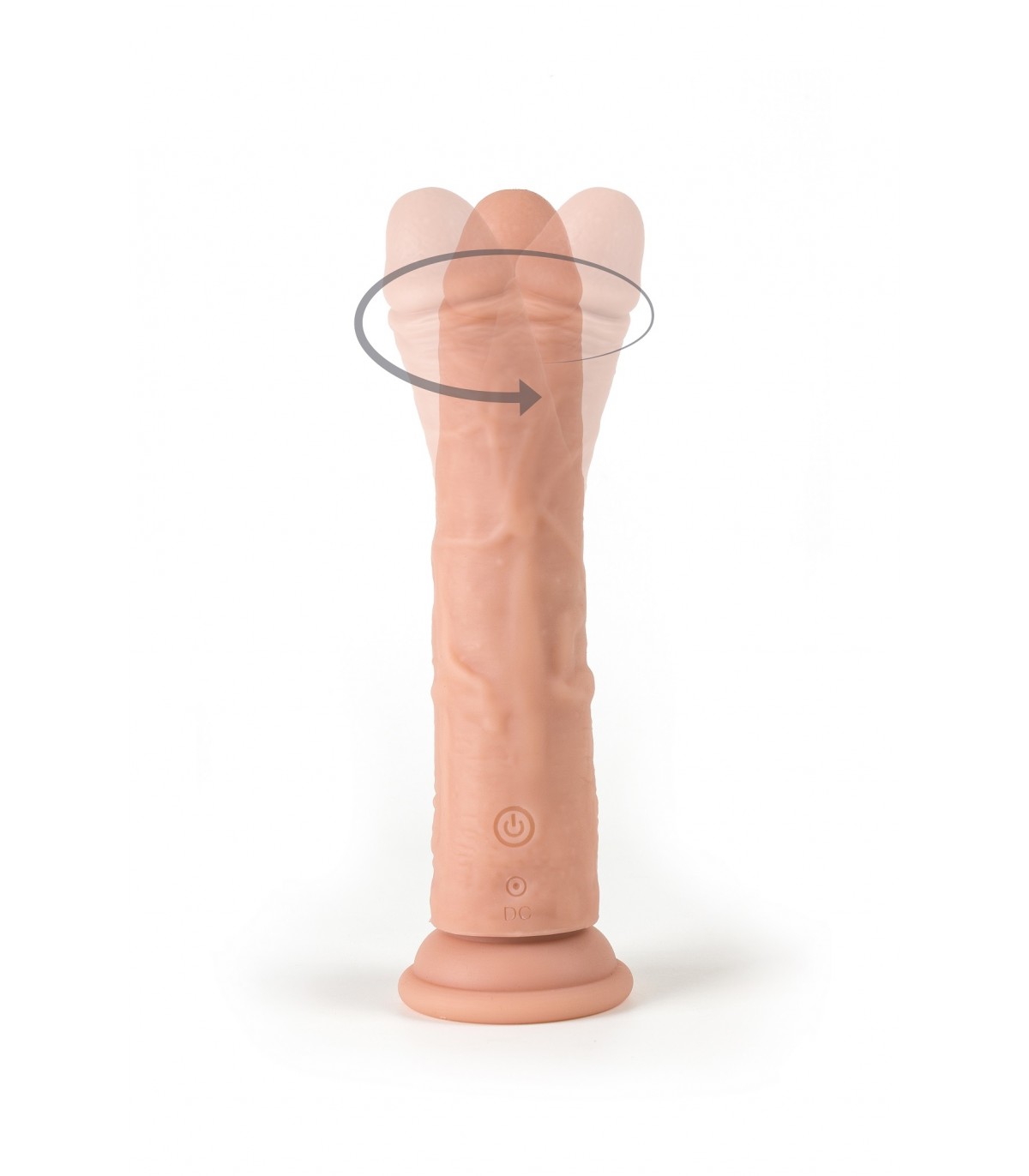 VIBRADOR Y ROTADOR REALÍSTICO "R7" 19CM C/ CONTROL REMOTO