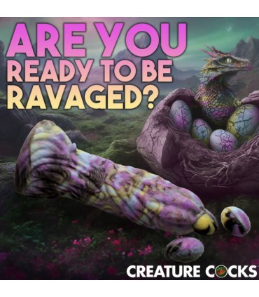 DILDO DRAGON SPAWN DILDO OVIPOSITOR CON UOVA