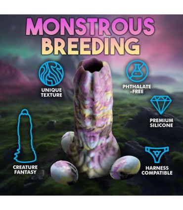 DILDO DRAGON SPAWN DILDO OVIPOSITOR CON UOVA