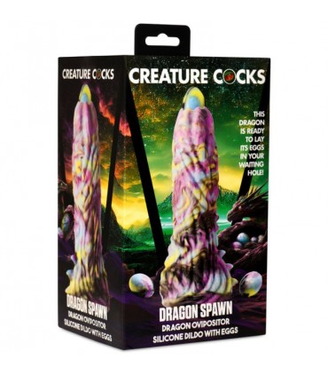 DILDO DRAGON SPAWN DILDO OVIPOSITOR CON UOVA