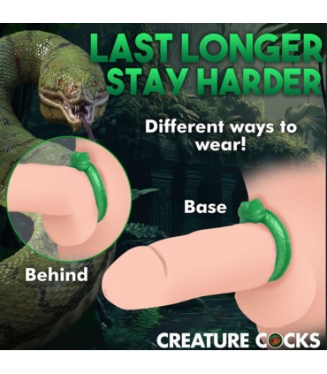 ANILLO PENE SILICONA SERPENTINE