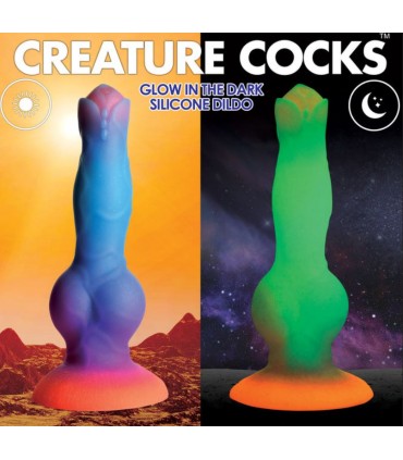 DILDO SPACE COCK GLOW-IN-THE-DARK ALIEN DIL