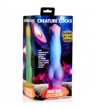 DILDO SPACE COCK GLOW-IN-THE-DARK ALIEN DIL