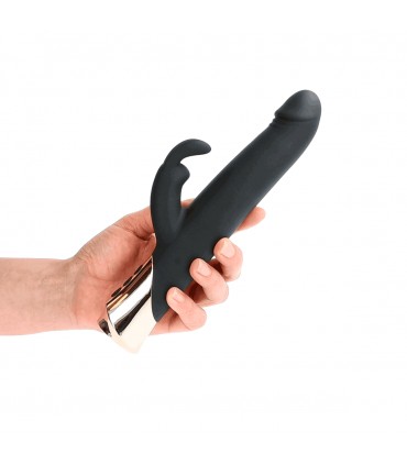 VIBRATORE TEDDY RICARICABILE CONIGLIO CON FORMA DILDO GIREVOLE
