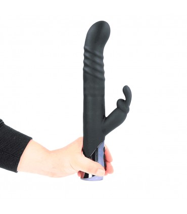 SILVER FOX RECHARGEABLE THRUSTING AND ROTATING RABBIT VIBRATOR