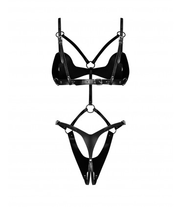 DAME CONTROLE CROTCHLESS TEDDY S/M/L