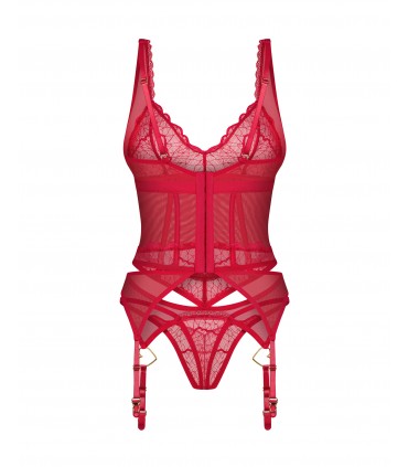 CUPIDE DESIR CORSET & THONG 2XL/3XL