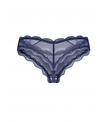 NIGHTLY BLUE CROTCHLESS THONG   XS/S