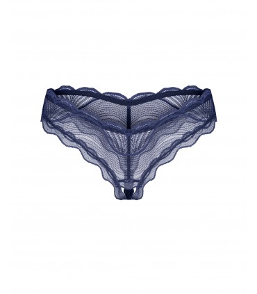 NIGHTLY BLUE CROTCHLESS THONG   XS/S