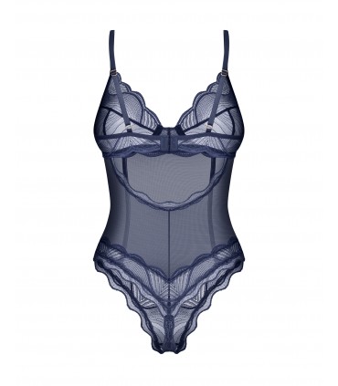 NIGHTLY BLUE CROTCHLESS TEDDY XL/2XL