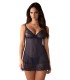 NIGHTLY BLUE CHEMISE & THONG XL/2XL
