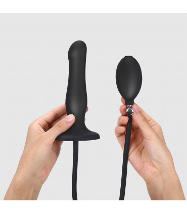 BOUCHON GODE GONFLABLE EN SILICONE NOIR
