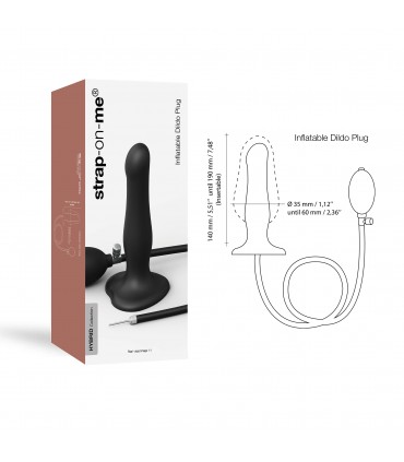 BOUCHON GODE GONFLABLE EN SILICONE NOIR