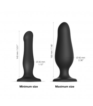BOUCHON GODE GONFLABLE EN SILICONE NOIR