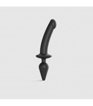 DILDO SWTICH PLUG-IN-SEMI-REALISTIC BLACK XXL