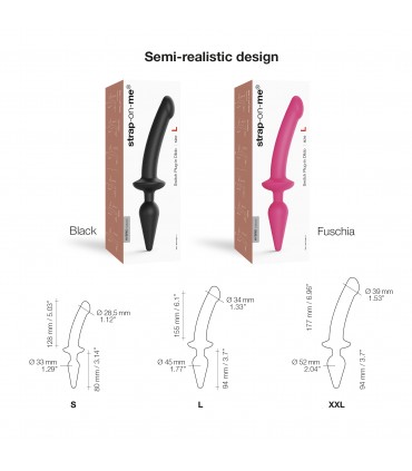 DILDO SWTICH PLUG-IN-SEMI-REALISTIC BLACK XXL