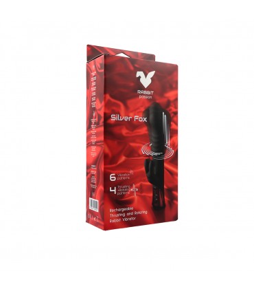 SILVER FOX RECHARGEABLE THRUSTING AND ROTATING RABBIT VIBRATOR