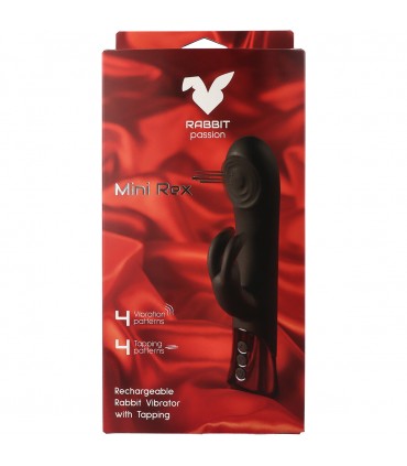 MINI REX RECHARGEABLE RABBIT VIBRATOR WITH TAPPING