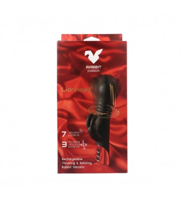 LIONHEAD WIEDERAUFLADBARER SCHUB- UND ROTIERENDER KANINCHENVIBRATOR