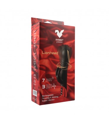 LIONHEAD WIEDERAUFLADBARER SCHUB- UND ROTIERENDER KANINCHENVIBRATOR