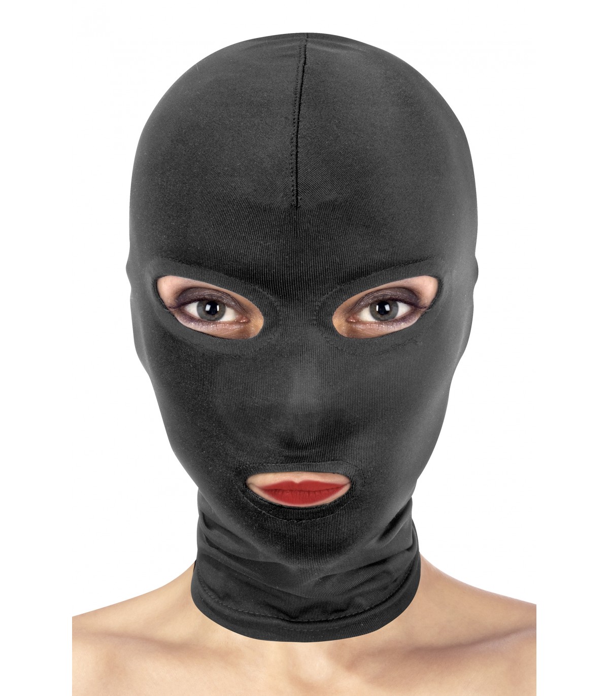 MÁSCARA SPANDEX 3 ABERTURAS NEGRA