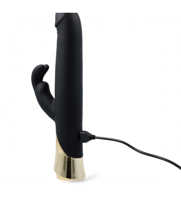 VIBRATORE TEDDY RICARICABILE CONIGLIO CON FORMA DILDO GIREVOLE