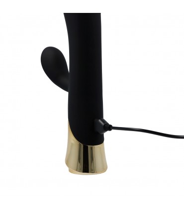 VIBRATEUR RECHARGEABLE EN SILICONE CANNELLE AVEC LAPIN TAPING