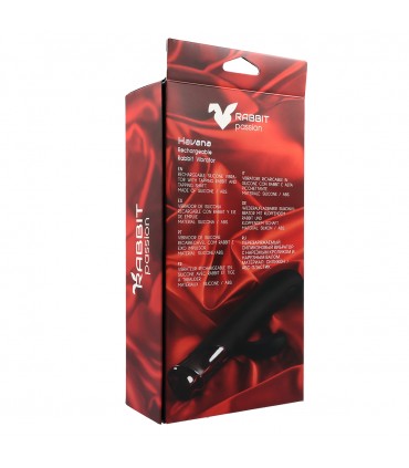 VIBRATEUR RECHARGEABLE EN SILICONE HAVANA AVEC LAPIN TAPING ET TIGE TAPING
